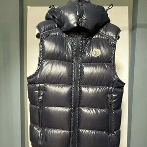 Moncler Black Puffer Vest